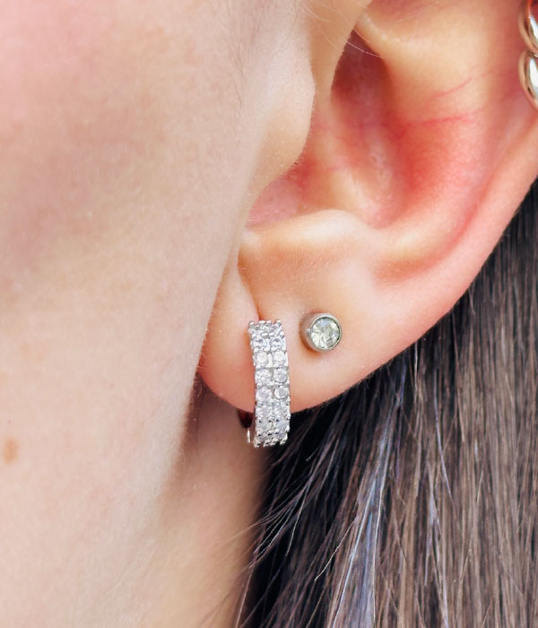Aros Glanz Plateados