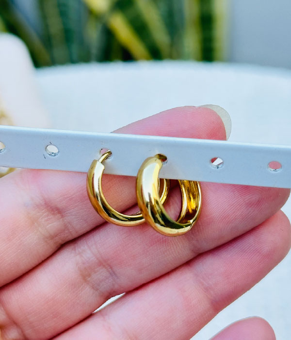 Aros Lisa Dorados