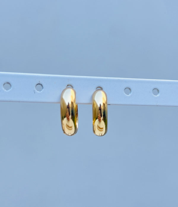Aros Lisa Dorados