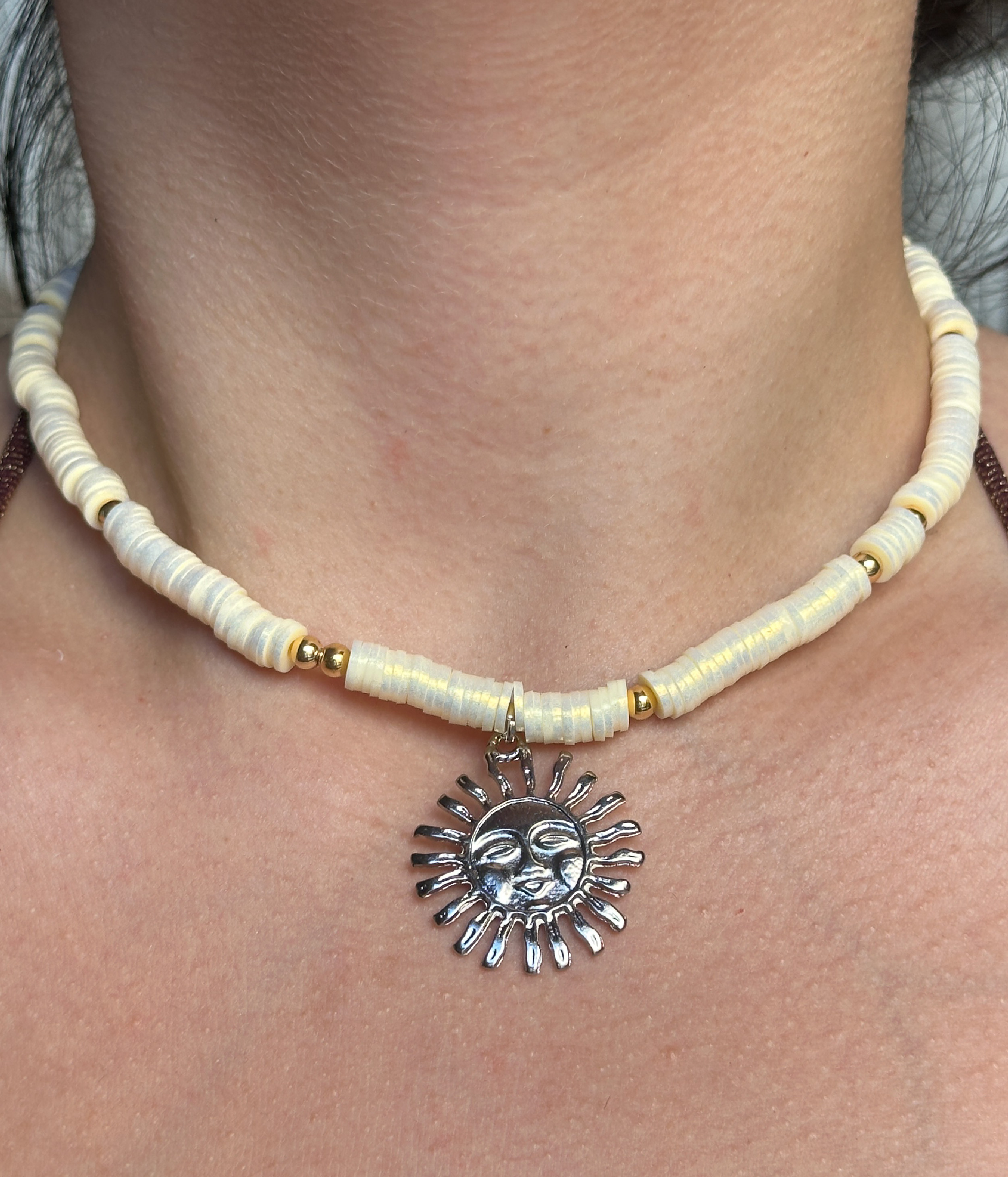 Collar Perla Crema